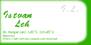 istvan leh business card